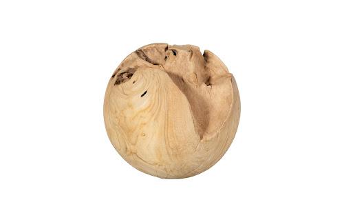 Phillips Collection Teak Wood Ball Small Bleached Object