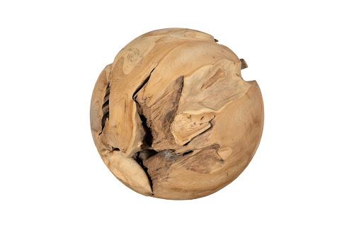 Phillips Collection Teak Wood Ball Extra Large Bleached Object