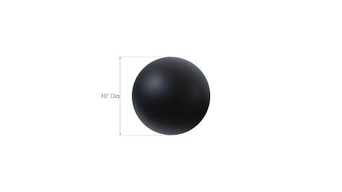 Phillips Collection Ball on the Wall Extra Small Matte Black Accent