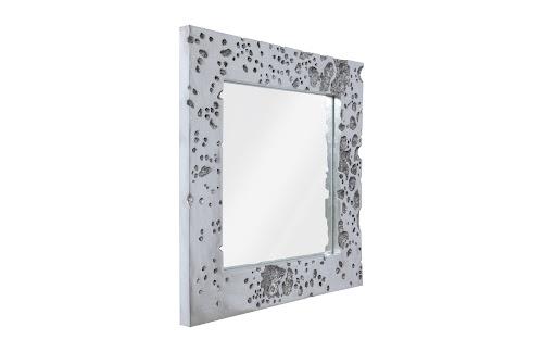 Phillips Collection Splotch Silver Leaf Mirror