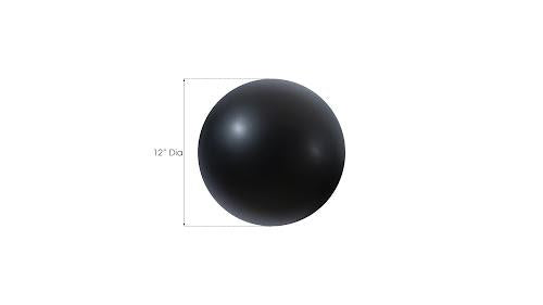 Phillips Collection Ball on the Wall Small Matte Black Accent