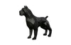 Phillips Collection Pitbull Facet Sculpture Matte Black Accent