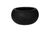 Phillips Collection Rounded , Large, Black Black Planter