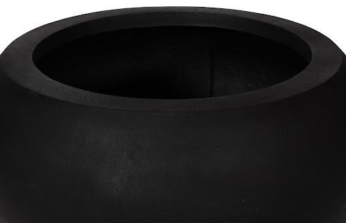 Phillips Collection Rounded , Large, Black Black Planter