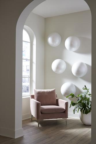 Phillips Collection Sphere-In-Half Pearl White Accent