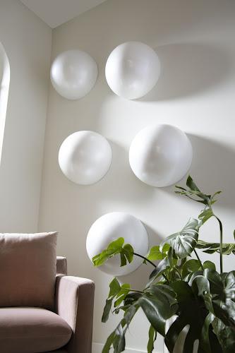 Phillips Collection Sphere-In-Half Pearl White Accent