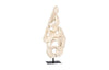 Phillips Collection Cast Dancing Sculpture Pli Faux Bleached Accent