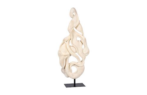 Phillips Collection Cast Dancing Sculpture Pli Faux Bleached Accent