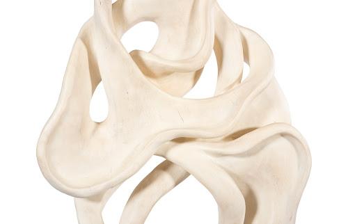 Phillips Collection Cast Dancing Sculpture Pli Faux Bleached Accent