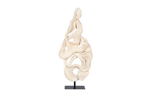 Phillips Collection Cast Dancing Sculpture Pli Faux Bleached Accent