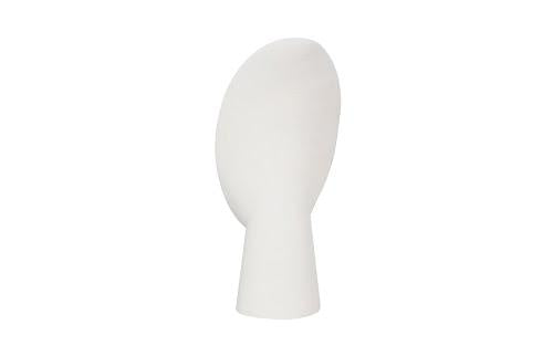 Phillips Collection Cycladic Head, Sculpture, Oval White Stone Accent