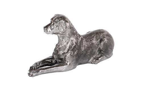 Phillips Collection Labrador, Laying Liquid Silver Accent