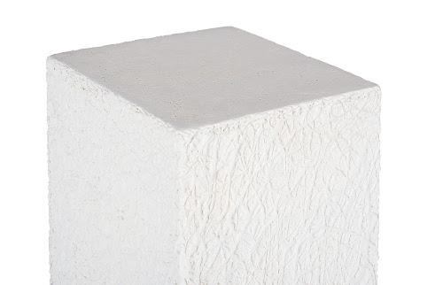 Phillips Collection String Theory Pedestal White Stone Large Accent