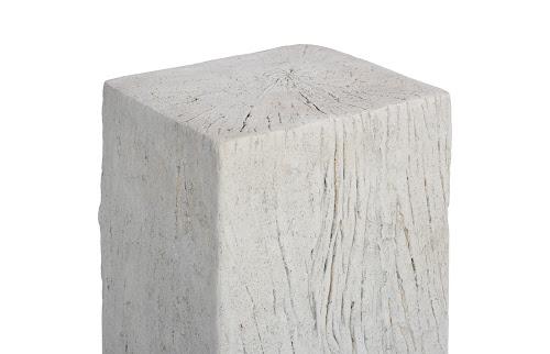 Phillips Collection Log Prism Pedestal Roman Stone Accent