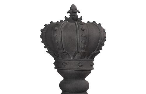 Phillips Collection King Chess Sculpture, Cast Stone Black Black Accent