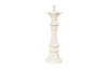 Phillips Collection Queen Chess Sculpture, Cast Stone White White Accent