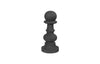 Phillips Collection Pawn Chess Sculpture, Cast Stone Black Black Accent