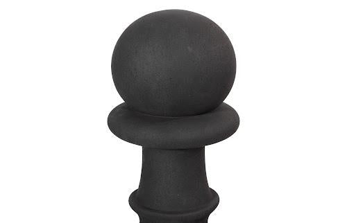 Phillips Collection Pawn Chess Sculpture, Cast Stone Black Black Accent