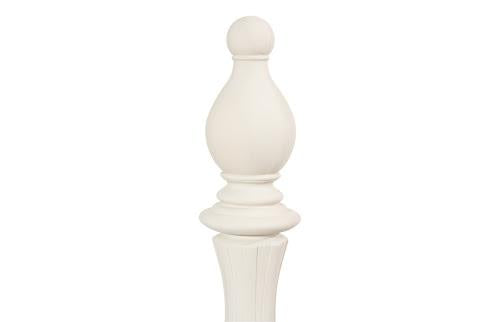 Phillips Collection Bishop Chess Sculpture Cast Stone White Accent