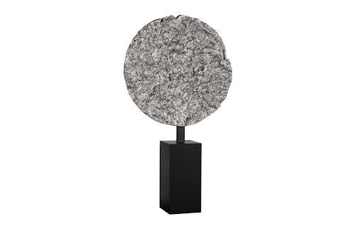 Phillips Collection Cast Colossal Root On Stand Sculpture, Silver Leaf KD Accent