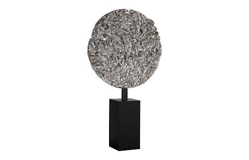 Phillips Collection Cast Colossal Root On Stand Sculpture, Silver Leaf KD Accent