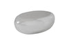 Phillips Collection River Stone , Silver Leaf, Small Silver Coffee Table