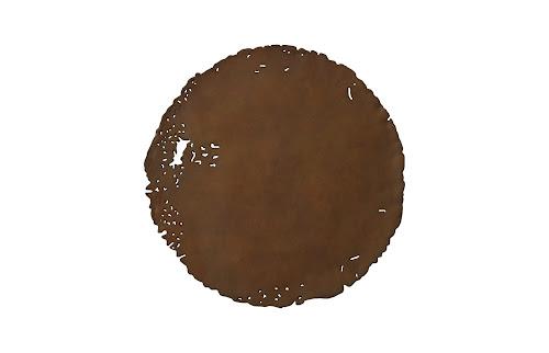 Phillips Collection Cast Oil Drum Wall Discs Resin Rust Finish Set of 4 Wall Art