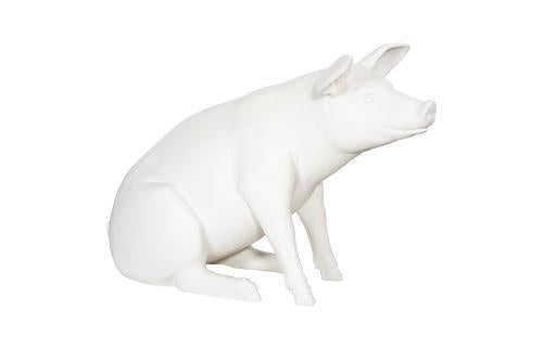 Phillips Collection Happy Pig Off White Accent