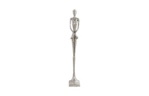 Phillips Collection Lottie Sculpture Small Resin Silver Leaf Accent