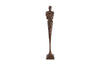 Phillips Collection Tall Chiseled Male Sculpture Resin Bronze Finish Accent