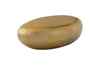 Phillips Collection River Stone , Liquid Gold, Small Gold Coffee Table