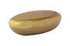 Phillips Collection River Stone , Liquid Gold, Large Gold Coffee Table