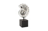 Phillips Collection Nautilus Shell On Base Silver Leaf Tabletop