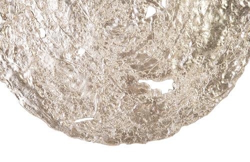 Phillips Collection Molten Wall Disc Medium Silver Leaf Accent