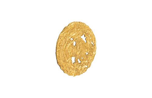 Phillips Collection Molten Wall Disc Small Gold Leaf Accent