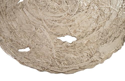 Phillips Collection Molten Wall Disc Large Silver Leaf Accent