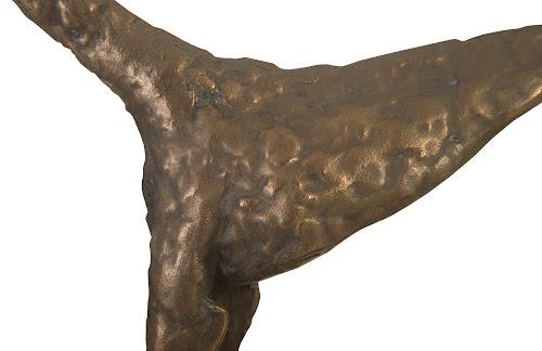 Phillips Collection Greyhound on Black Metal Base Resin Bronze Finish Accent