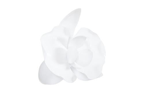 Phillips Collection Orchid Flower Wall Decor White Metal Accent