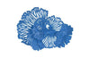 Phillips Collection Flower Wall Art Small Blue Metal Accent