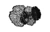 Phillips Collection Flower Wall Art, Medium, Black, Metal Black Accent