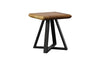 Phillips Collection Trapezium Side Table Black Base Stool