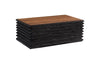 Phillips Collection Layered Burnt Natural Coffee Table