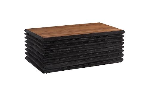 Phillips Collection Layered Burnt Natural Coffee Table