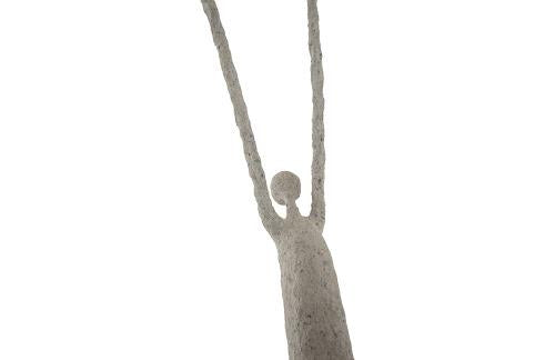 Phillips Collection Human Sculpture Hands Up Paper Mache Accent