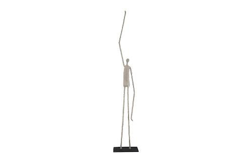 Phillips Collection Human Sculpture One Arm Up Paper Mache Accent