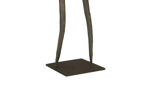 Phillips Collection Abstract Figure on Metal Base Bronze Finish Arm Up Accent