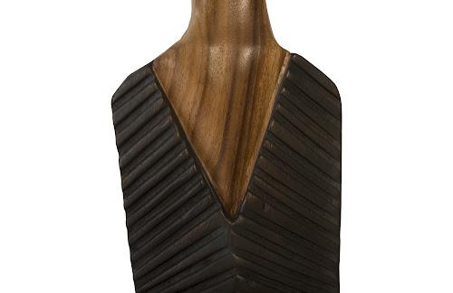 Phillips Collection Vested Male Sculpture Medium Chamcha Natural Black Copper Accent