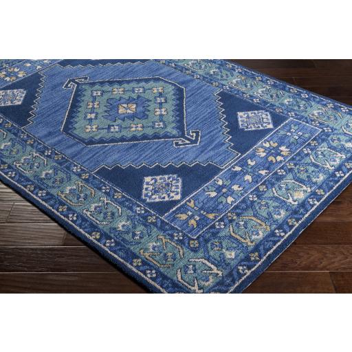 Surya Arabia ABA-6253 Blue Cream 5' x 7'6" Rug