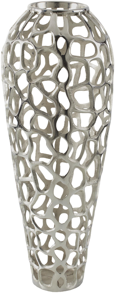 Surya Angad ADG-004 Metallic - Silver 32"H x 12"W x 12"D Vase