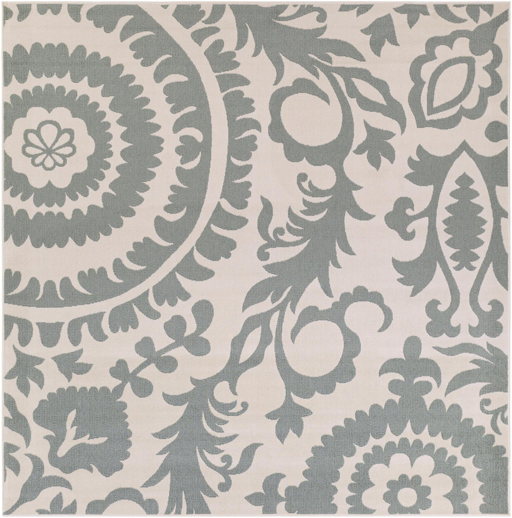 Surya Alfresco ALF-9614 Dusty Sage Light Beige 2'5" x 4'5" Rug